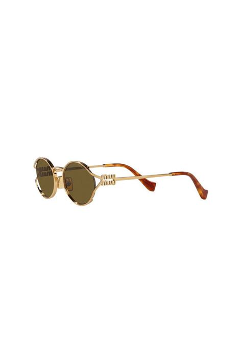 miu miu sunglasses 52ys brown|Miu Miu MU 52YS L (54 .